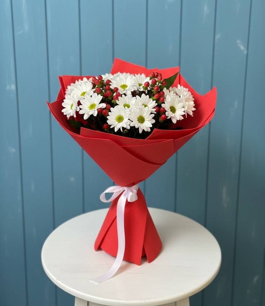 Букет цветов из: Хризантемы в Великоархангельском