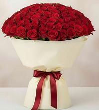 Букет 101 Красная роза Милано в Великоархангельском