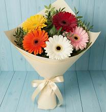 Букет цветов из:  Герберы в Великоархангельском