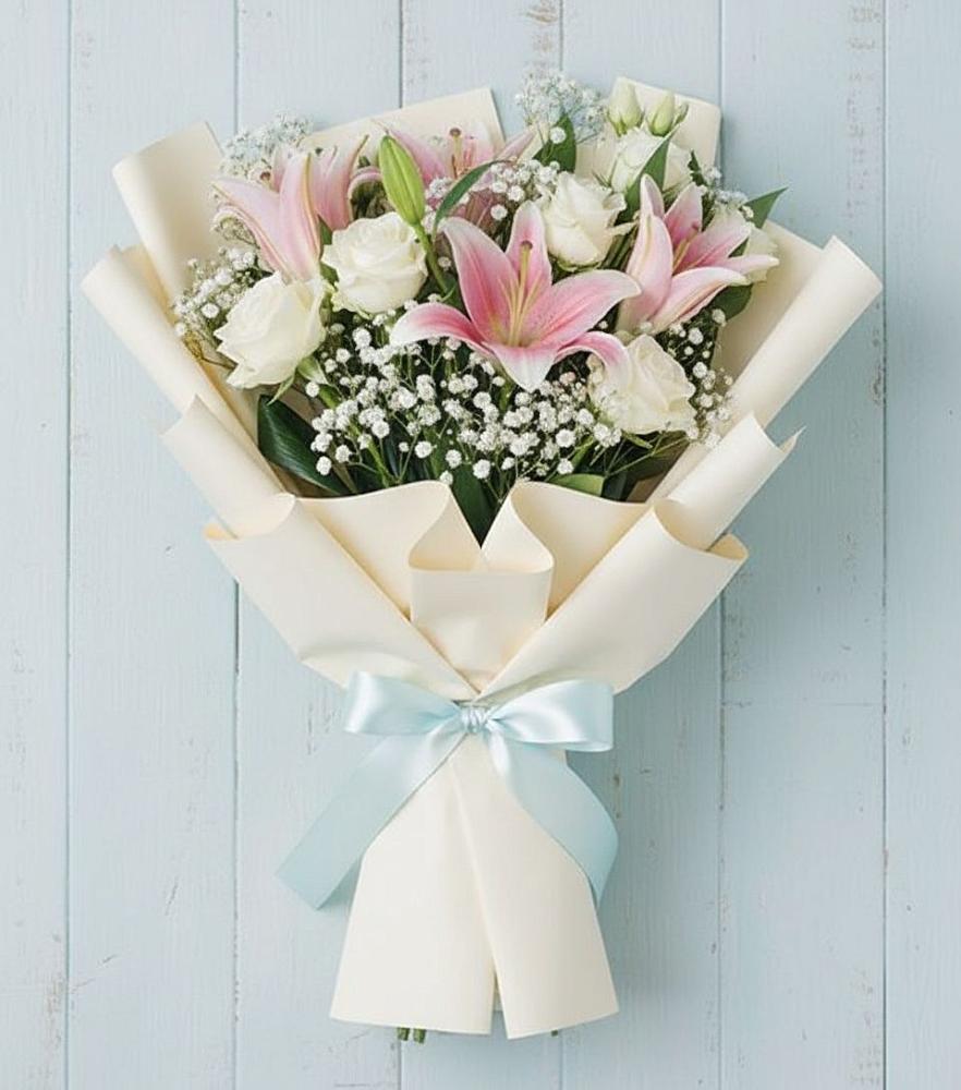 Букет цветов из: Лилии в Великоархангельском