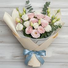 Букет цветов из:  Лизиантусы #REPLACE_PRED# Великоархангельском