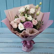 Букет цветов из:  Розы и Лизиантусы #REPLACE_PRED# Великоархангельском