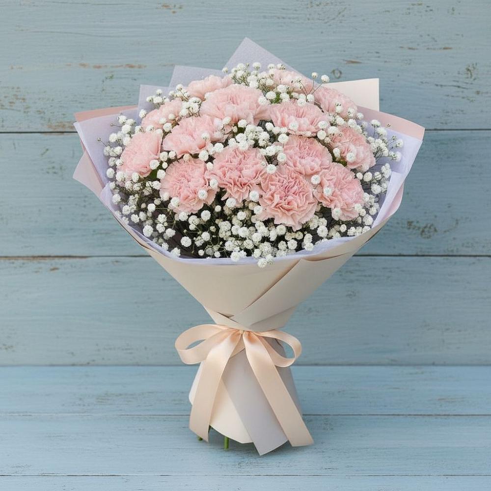 Букет цветов из: Гвоздики в Великоархангельском