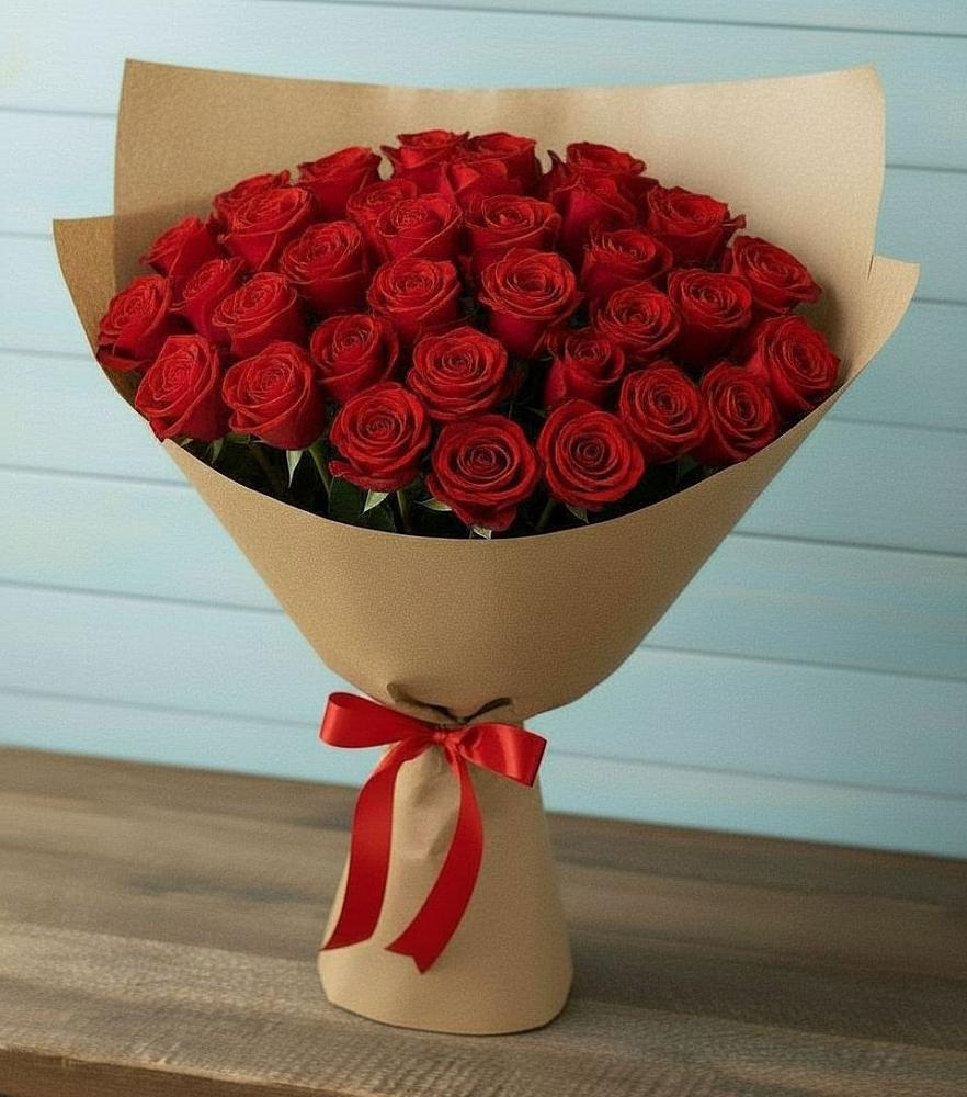 Букет Красные розы Милано в Великоархангельском