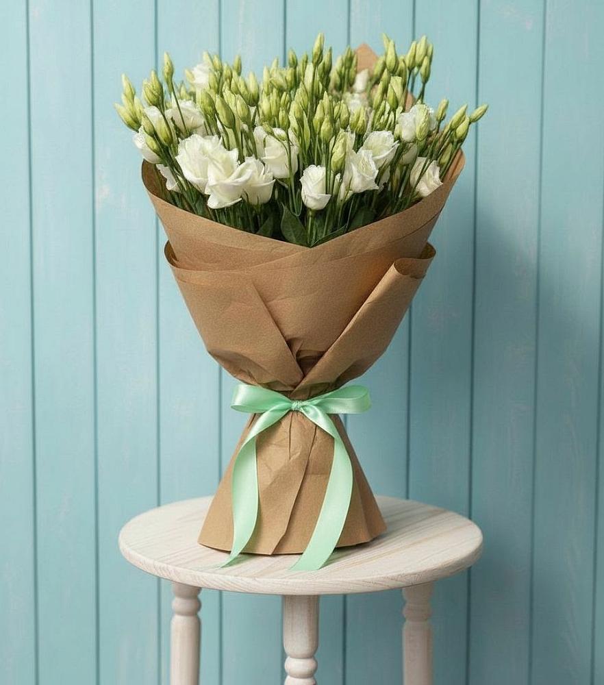 Букет цветов из: Лизиантусы в Великоархангельском