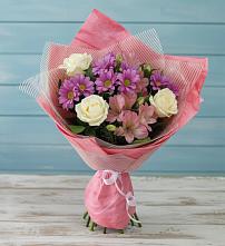 Букет цветов из:  Герберы #REPLACE_PRED# Великоархангельском