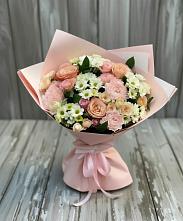 Букет цветов из:  Гвоздики, Розы и Хризантемы #REPLACE_PRED# Великоархангельском