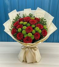 Букет цветов из:  Розы и Хризантемы в Великоархангельском