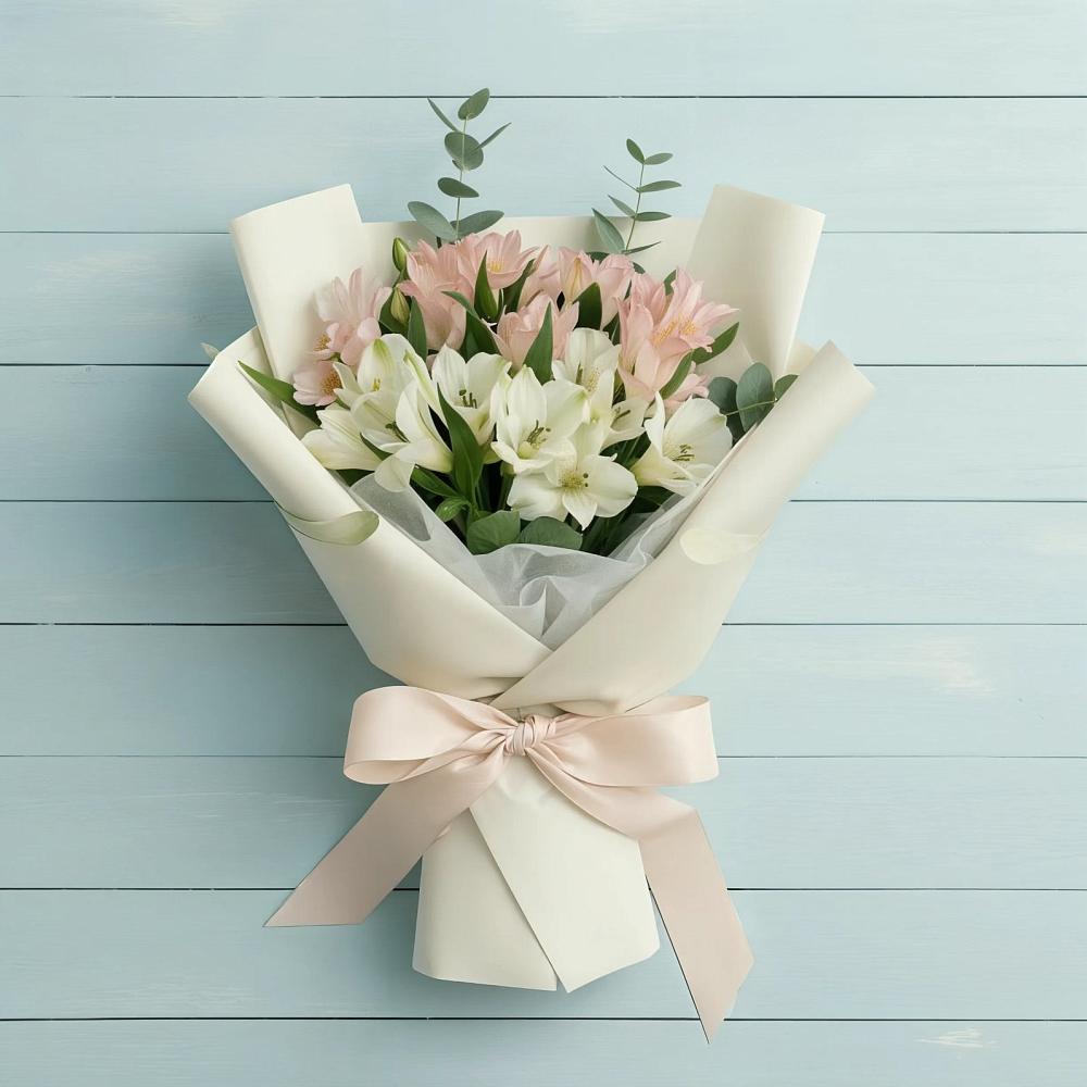 Букет цветов из: Альстромерии в Великоархангельском