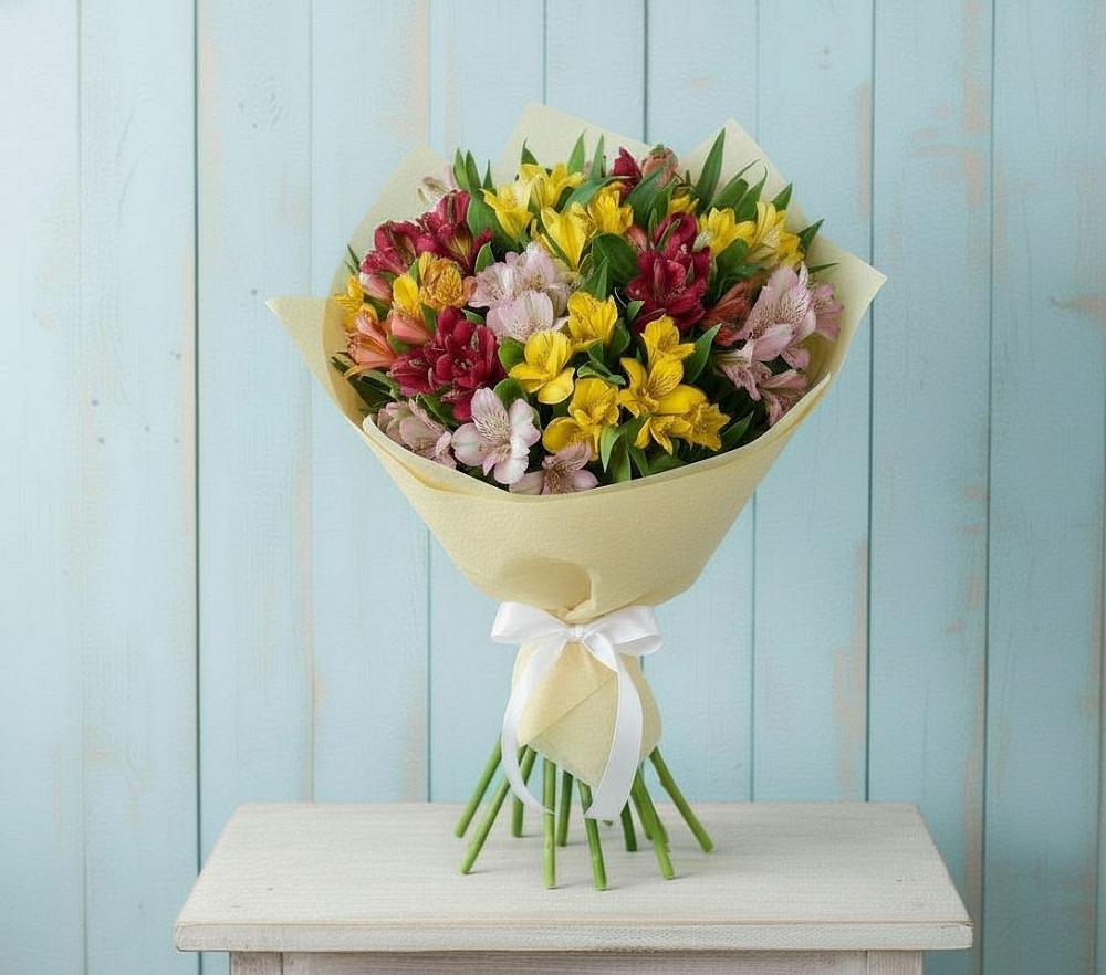Букет цветов из: Альстромерии в Великоархангельском